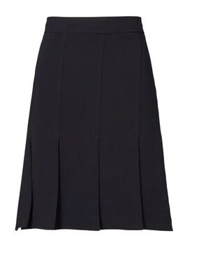 Trina Turk, black car wash skirt - bottom pleats - NWT - Sz 6 / Neiman Marcus